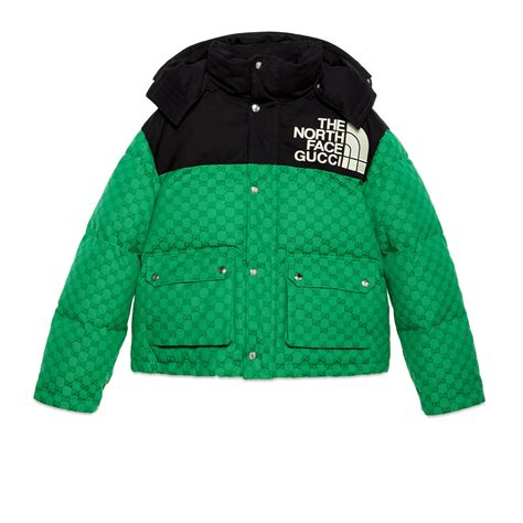 gucci north face green coat|gucci north face collection.